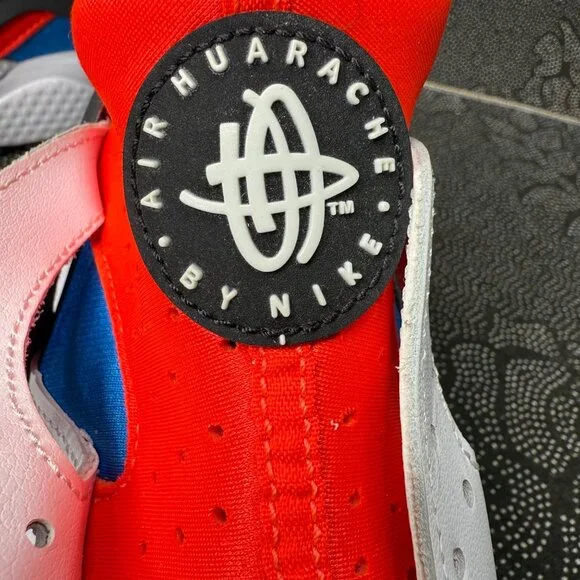 Nike Air Huarache Sneakers US 9 Red/White/Blue Athletic Shoes - Picture 3 of 9